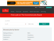 Tablet Screenshot of jobs.economist.com